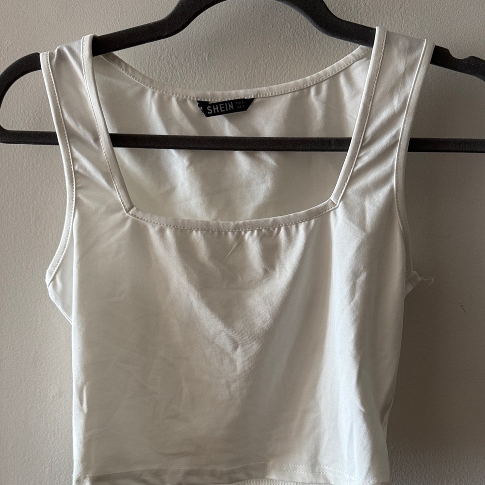 SHEIN Classic White Tank Top